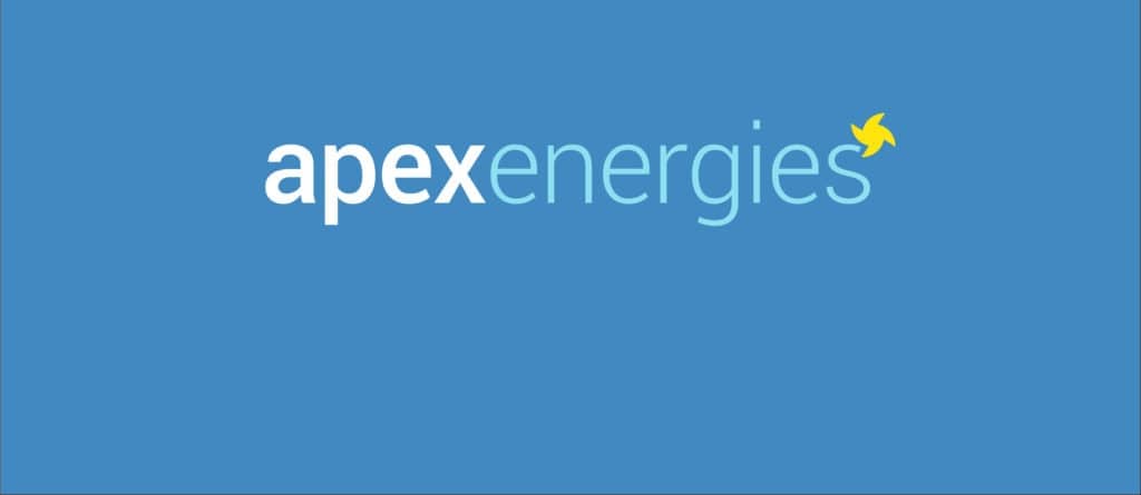 Fond ecran bleu Apex Energies