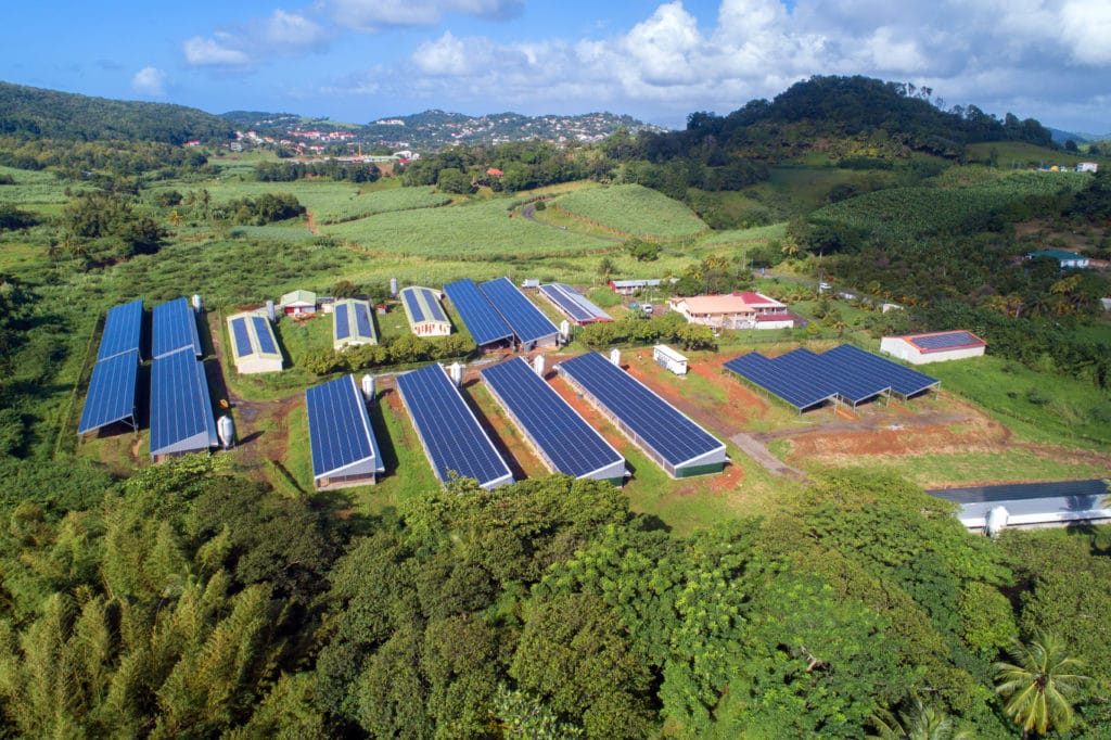 Hangars photovoltaiques Segur en Martinique - Apex Energies