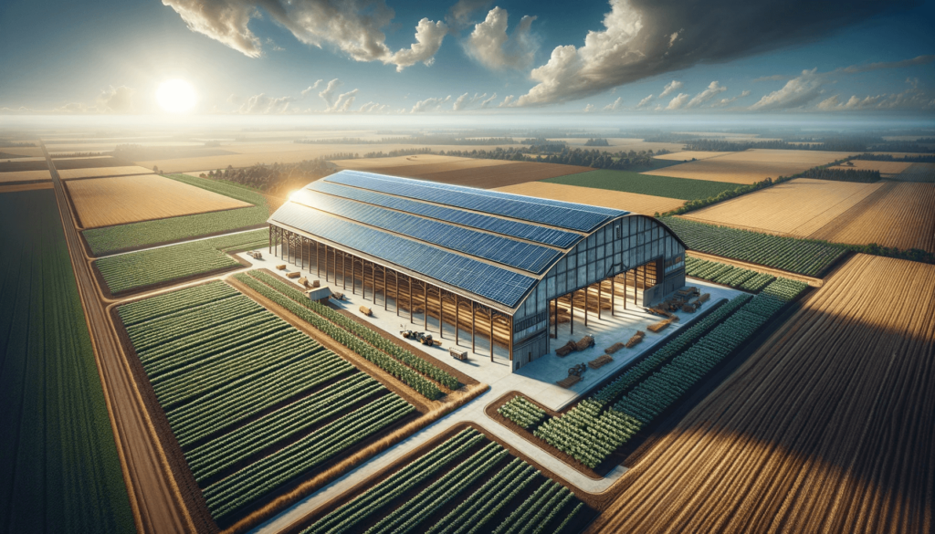 hangar agricole recouvert de panneaux photovoltaïque