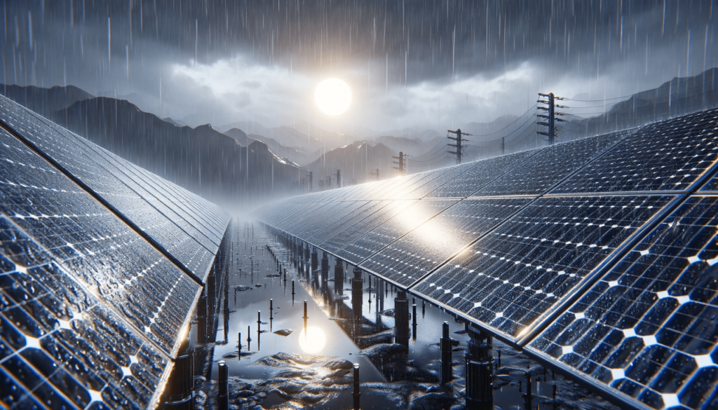 Panneau photovoltaïque et météo