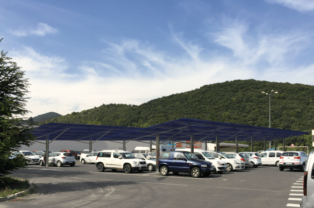 ombrière de parking photovoltaïque